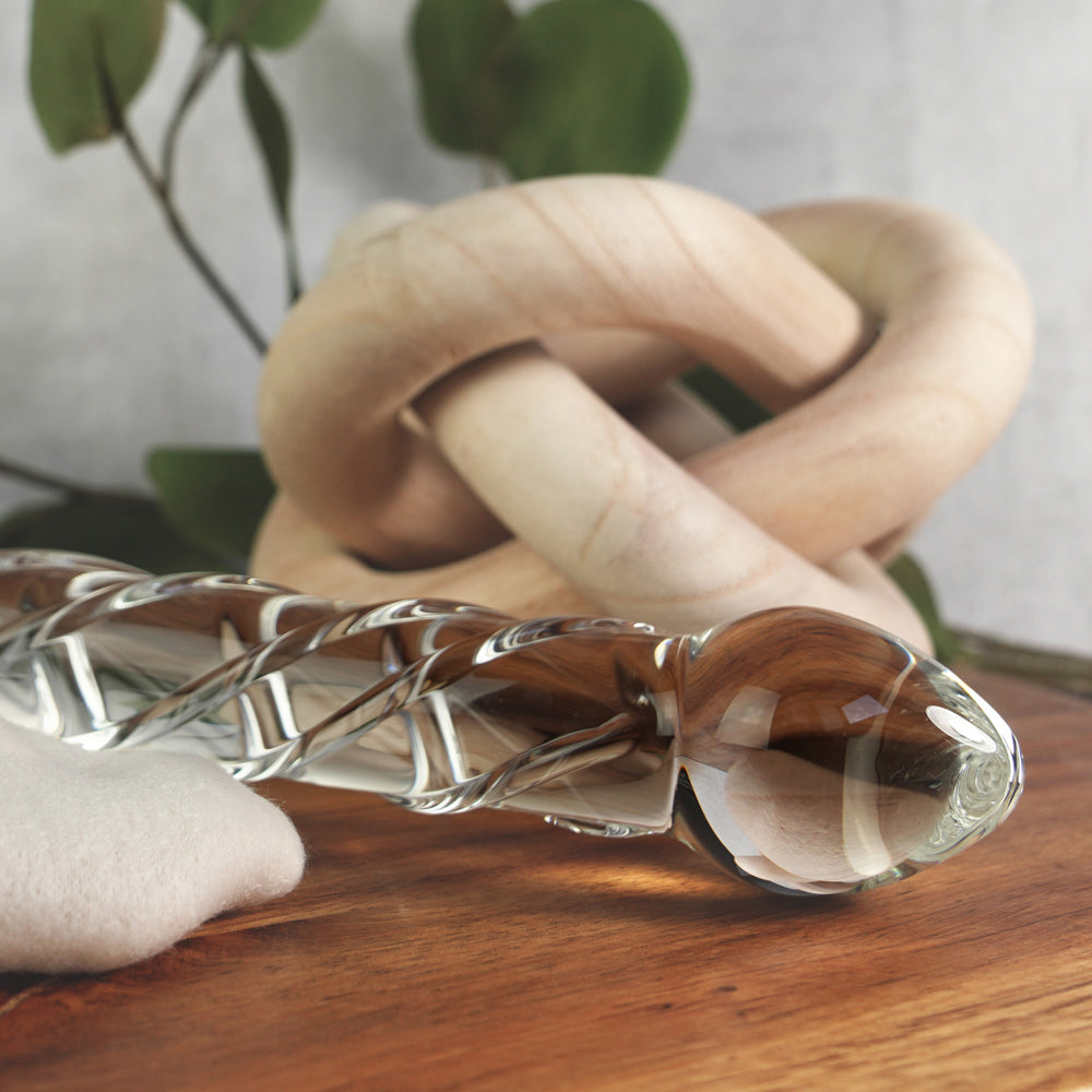CREATIVE CONCEPTIONS - CLARITY SERAPHIC HELIX GLASS DILDO