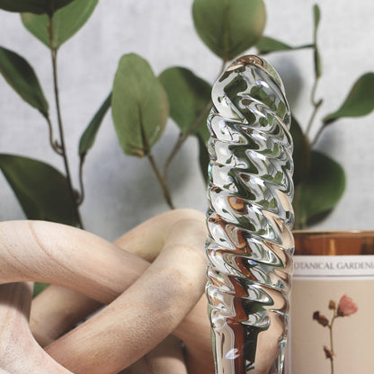 CREATIVE CONCEPTIONS - CLARITY UTOPIAN CREST GLASS DILDO