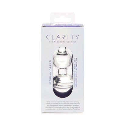 CREATIVE CONCEPTIONS - CLARITY UTOPIAN DREAM GLASS PLUG