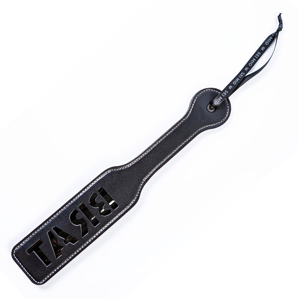 CREATIVE CONCEPTIONS - SEI MIO MARK MY WORDS BRAT/SLUT DOUBLE-SIDED IMPRESSION PADDLE