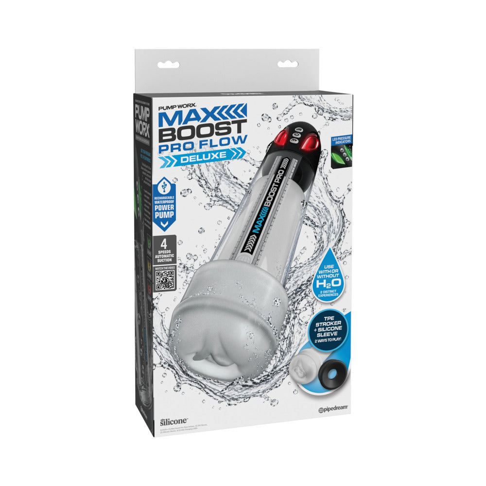 PIPEDREAM - PUMPWORX MAXBOOST PRO FLOW (DELUXE KIT) BLACK