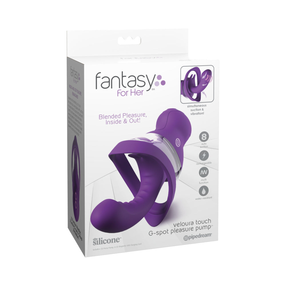 PIPEDREAM - FANTASY FOR HER VELOURA TOUCH G-SPOT PLEASURE PUMP PURPLE