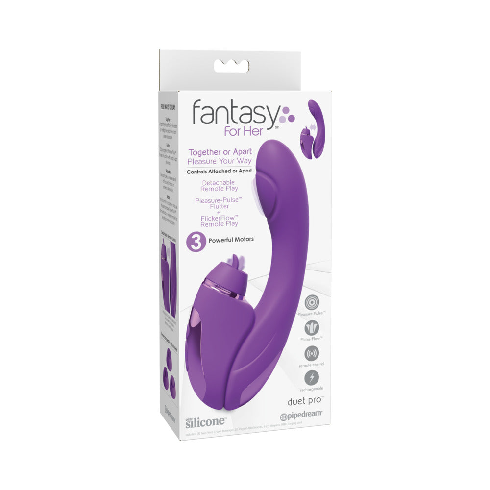 PIPEDREAM - FANTASY FOR HER DUET PRO PURPLE