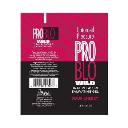 LITTLE GENIE - PROBLO WILD ORAL PLEASURE SALIVATING GEL SOUR CHERRY 1.5 OZ.