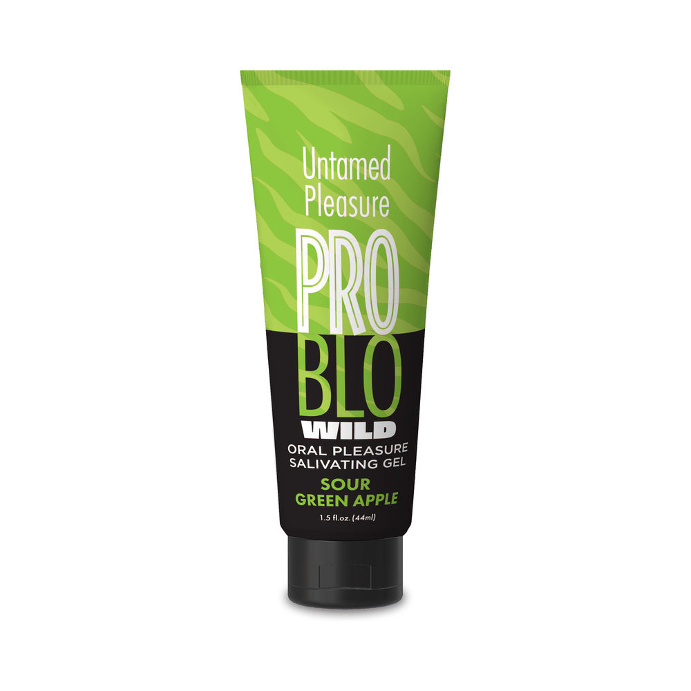 LITTLE GENIE - PROBLO WILD ORAL PLEASURE SALIVATING GEL SOUR GREEN APPLE 1.5 OZ.