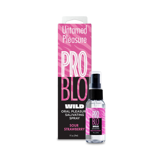 LITTLE GENIE - PROBLO WILD MOUTHWATERING SALIVATING SPRAY SOUR STRAWBERRY 1 OZ.