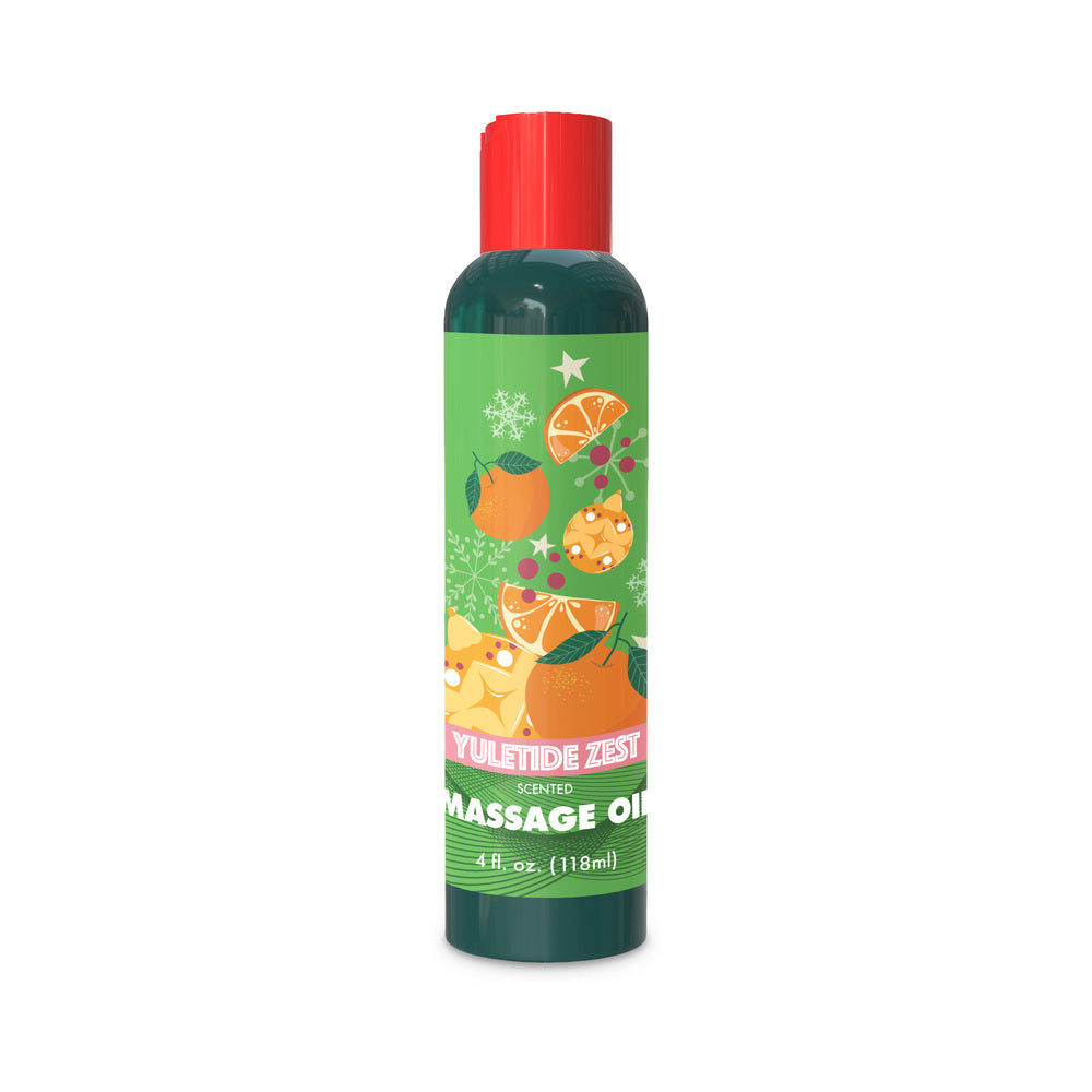 LITTLE GENIE - HOLIDAY MASSAGE OIL YULETIDE ZEST 4 OZ.