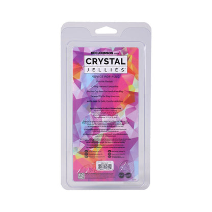 DOC JOHNSON - CRYSTAL JELLIES NOVICE POP PLUG 4 IN. TEAL