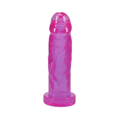 DOC JOHNSON - CRYSTAL JELLIES REALISTIC COCK 7 IN. PURPLE