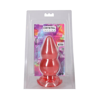 DOC JOHNSON - CRYSTAL JELLIES DOUBLE POP PLUG 6 IN. PINK