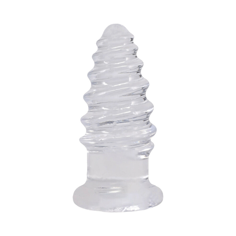DOC JOHNSON - CRYSTAL JELLIES ANAL TWIST 5 IN. CLEAR