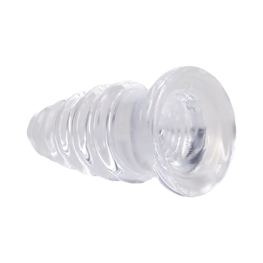 DOC JOHNSON - CRYSTAL JELLIES ANAL TWIST 5 IN. CLEAR