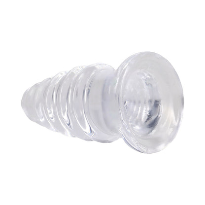DOC JOHNSON - CRYSTAL JELLIES ANAL TWIST 5 IN. CLEAR