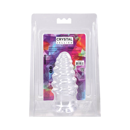 DOC JOHNSON - CRYSTAL JELLIES ANAL TWIST 5 IN. CLEAR