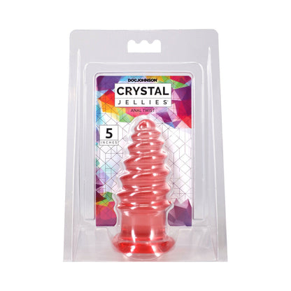 DOC JOHNSON - CRYSTAL JELLIES ANAL TWIST 5 IN. PINK