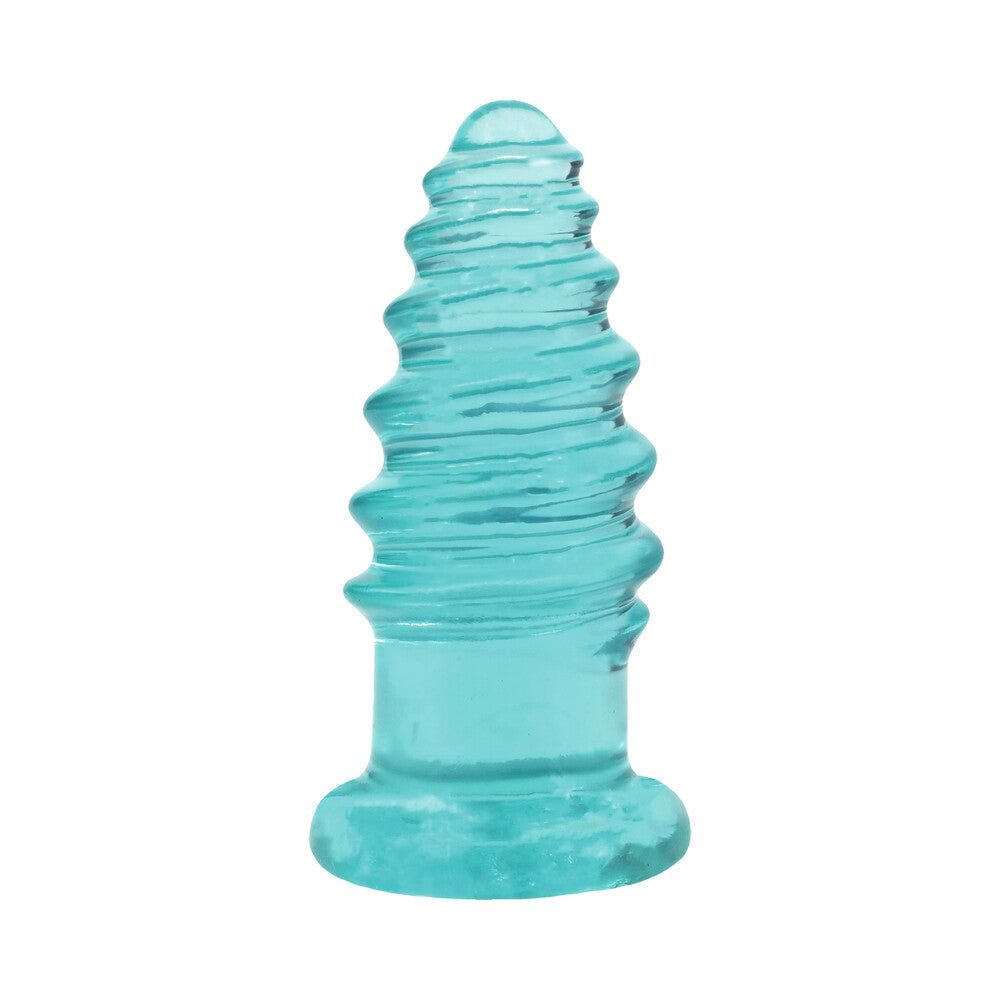 DOC JOHNSON - CRYSTAL JELLIES ANAL TWIST 5 IN. TEAL