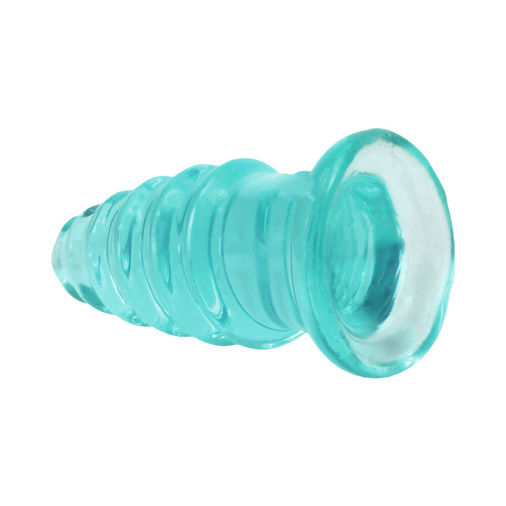 DOC JOHNSON - CRYSTAL JELLIES ANAL TWIST 5 IN. TEAL