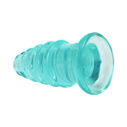 DOC JOHNSON - CRYSTAL JELLIES ANAL TWIST 5 IN. TEAL