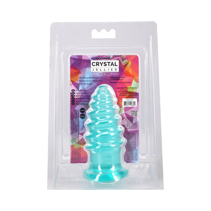 DOC JOHNSON - CRYSTAL JELLIES ANAL TWIST 5 IN. TEAL