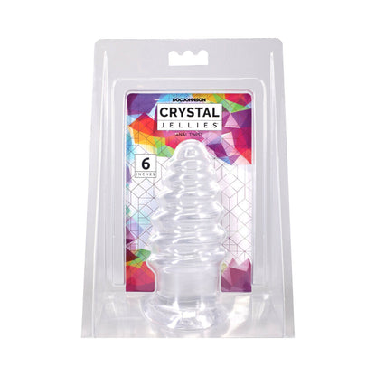 DOC JOHNSON - CRYSTAL JELLIES ANAL TWIST 6 IN. CLEAR