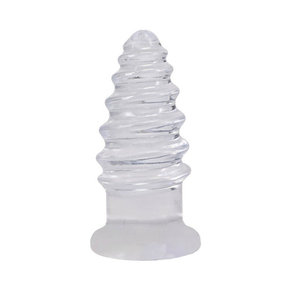 DOC JOHNSON - CRYSTAL JELLIES ANAL TWIST 6 IN. CLEAR