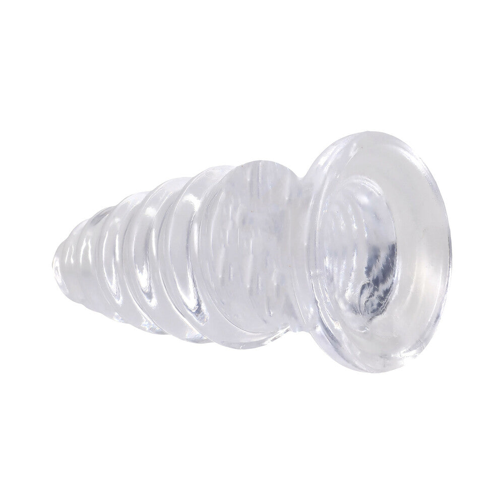 DOC JOHNSON - CRYSTAL JELLIES ANAL TWIST 6 IN. CLEAR