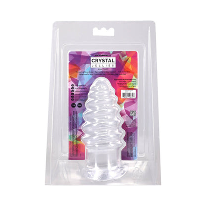 DOC JOHNSON - CRYSTAL JELLIES ANAL TWIST 6 IN. CLEAR