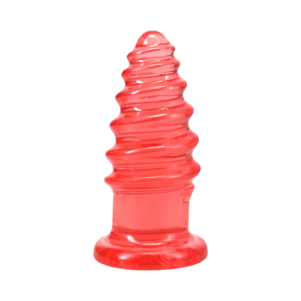 DOC JOHNSON - CRYSTAL JELLIES ANAL TWIST 6 IN. PINK