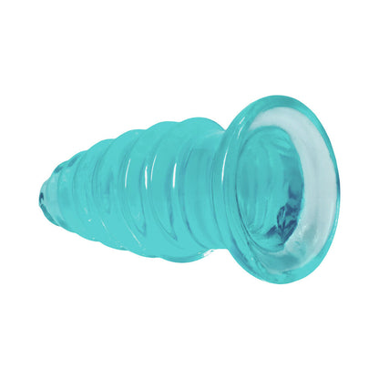DOC JOHNSON - CRYSTAL JELLIES ANAL TWIST 6 IN. TEAL