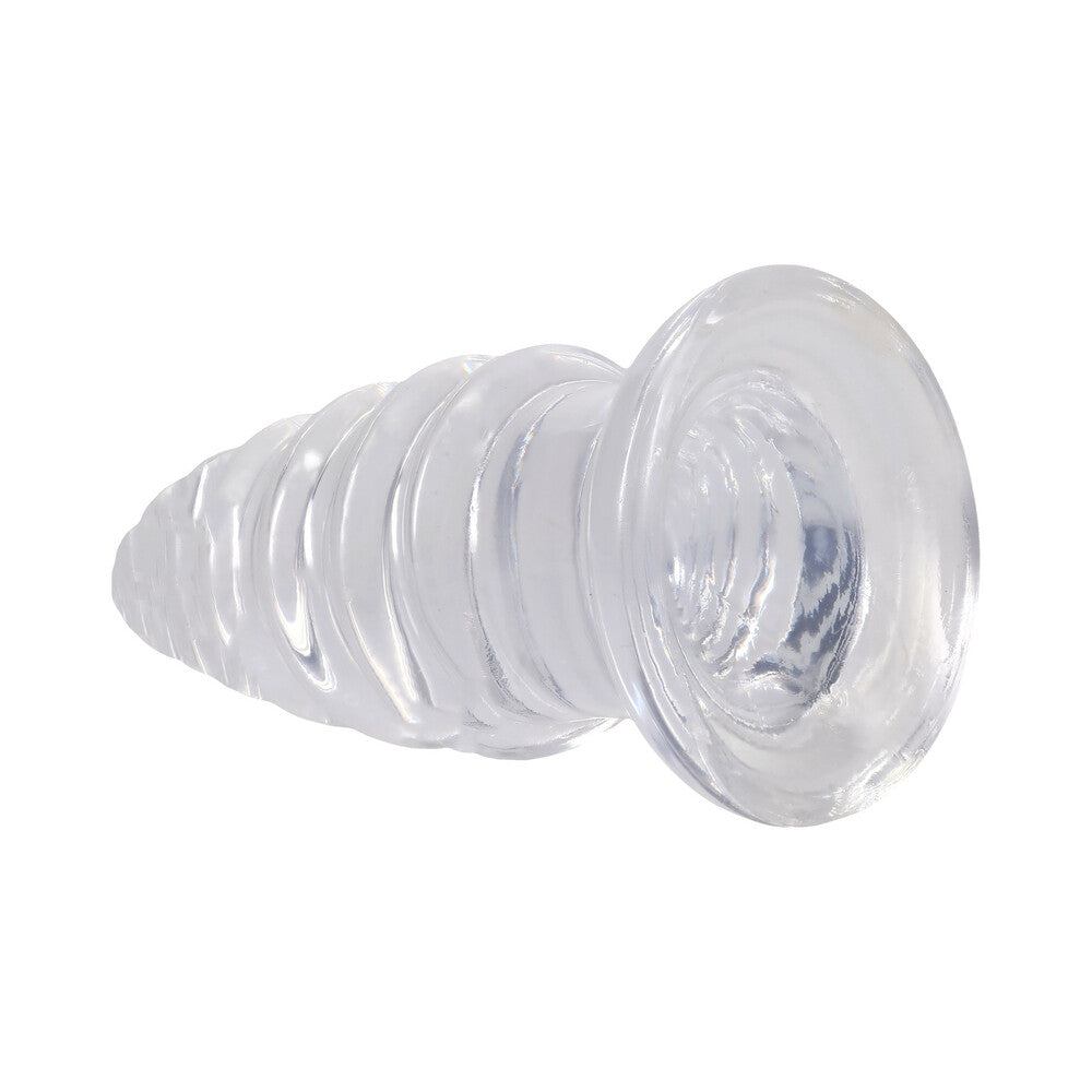 DOC JOHNSON - CRYSTAL JELLIES ANAL TWIST 7 IN. CLEAR