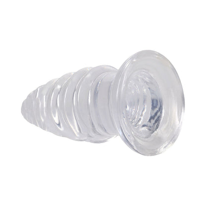 DOC JOHNSON - CRYSTAL JELLIES ANAL TWIST 7 IN. CLEAR