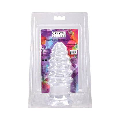 DOC JOHNSON - CRYSTAL JELLIES ANAL TWIST 7 IN. CLEAR