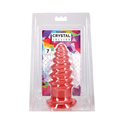 DOC JOHNSON - CRYSTAL JELLIES ANAL TWIST 7 IN. PINK