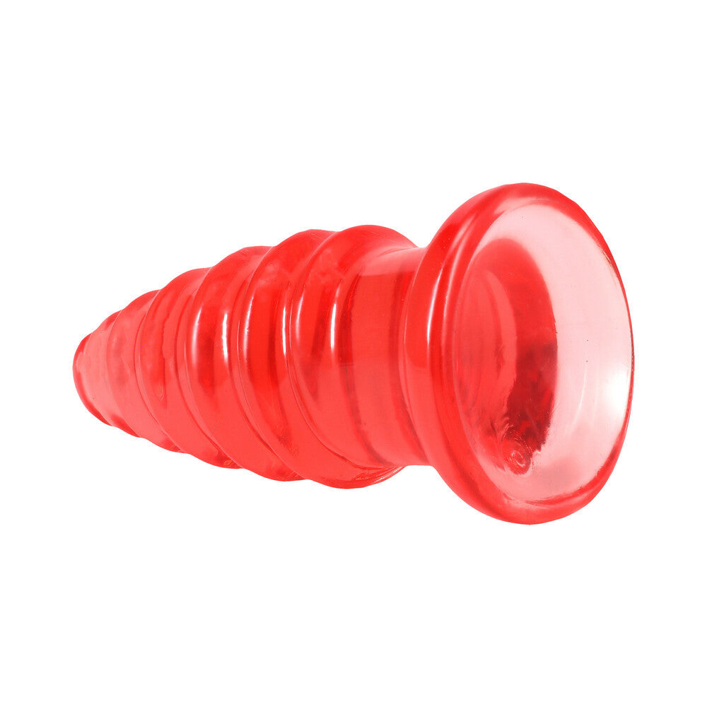 DOC JOHNSON - CRYSTAL JELLIES ANAL TWIST 7 IN. PINK