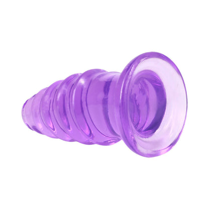 DOC JOHNSON - CRYSTAL JELLIES ANAL TWIST 7 IN. PURPLE