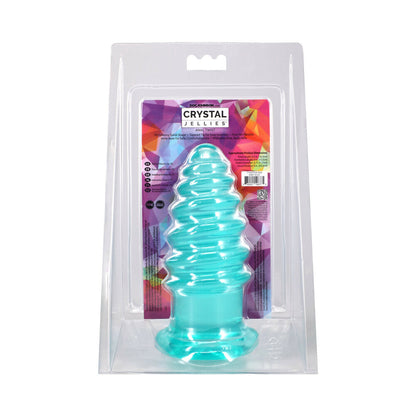 DOC JOHNSON - CRYSTAL JELLIES ANAL TWIST 7 IN. TEAL
