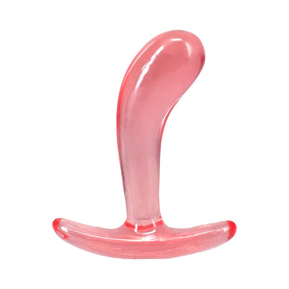 DOC JOHNSON - CRYSTAL JELLIES CURVED ANAL TRAINER SET PINK