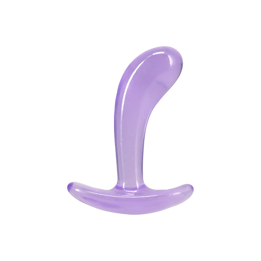 DOC JOHNSON - CRYSTAL JELLIES CURVED ANAL TRAINER SET PURPLE