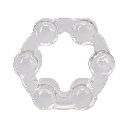 DOC JOHNSON - CRYSTAL JELLIES PERFORMANCE RING SET CLEAR