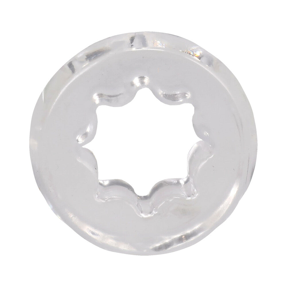 DOC JOHNSON - CRYSTAL JELLIES PERFORMANCE RING SET CLEAR