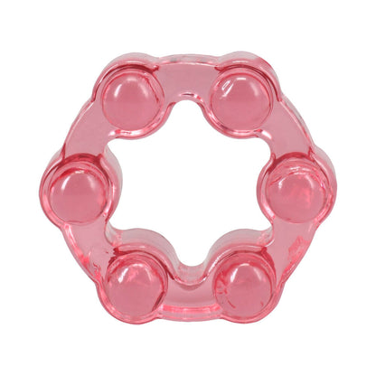 DOC JOHNSON - CRYSTAL JELLIES PERFORMANCE RING SET PINK