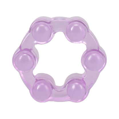 DOC JOHNSON - CRYSTAL JELLIES PERFORMANCE RING SET PURPLE