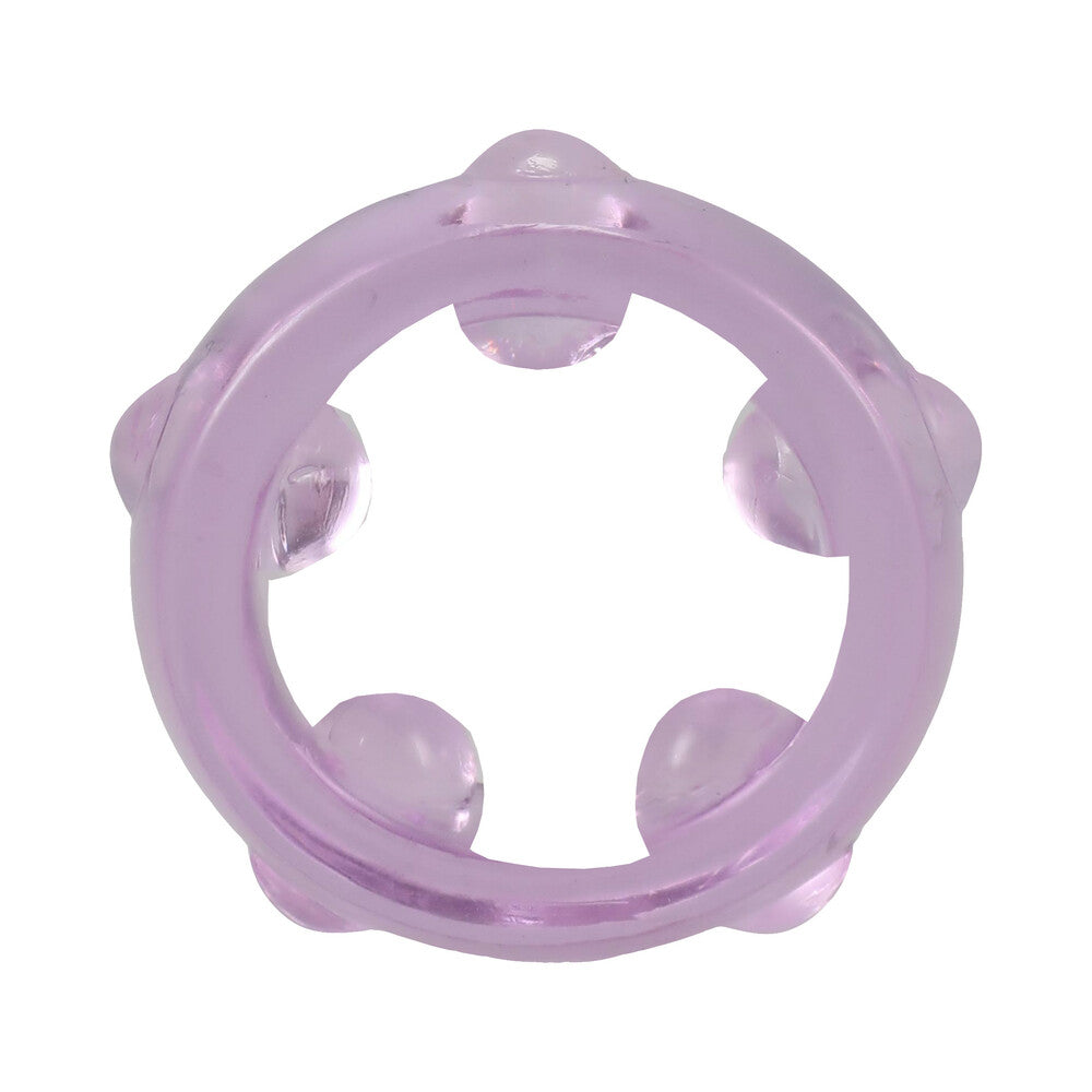 DOC JOHNSON - CRYSTAL JELLIES PERFORMANCE RING SET PURPLE