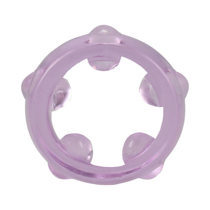 DOC JOHNSON - CRYSTAL JELLIES PERFORMANCE RING SET PURPLE