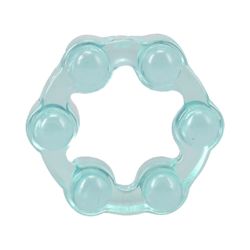 DOC JOHNSON - CRYSTAL JELLIES PERFORMANCE RING SET TEAL