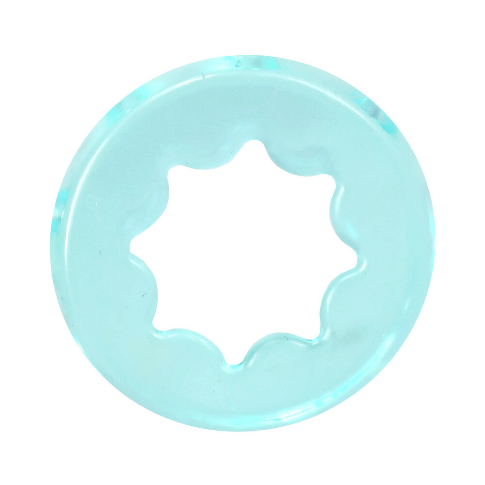 DOC JOHNSON - CRYSTAL JELLIES PERFORMANCE RING SET TEAL