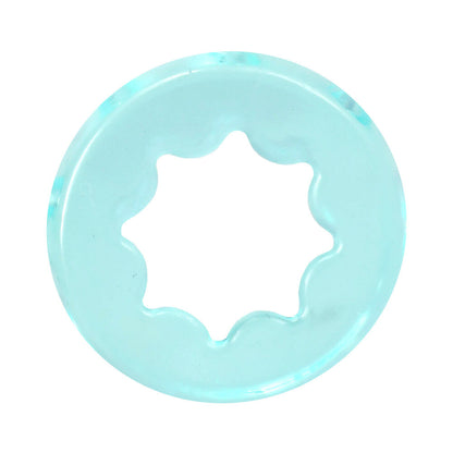 DOC JOHNSON - CRYSTAL JELLIES PERFORMANCE RING SET TEAL
