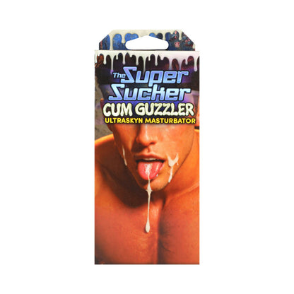 DOC JOHNSON - THE SUPER SUCKER CUM GUZZLER MALE MOUTH ULTRASKYN MASTURBATOR VANILLA
