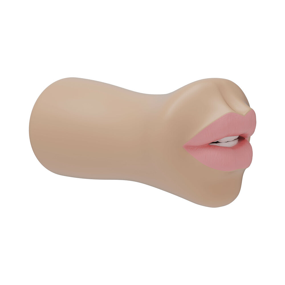 DOC JOHNSON - THE SUPER SUCKER DICK SUCKING LIPS ULTRASKYN MASTURBATOR VANILLA