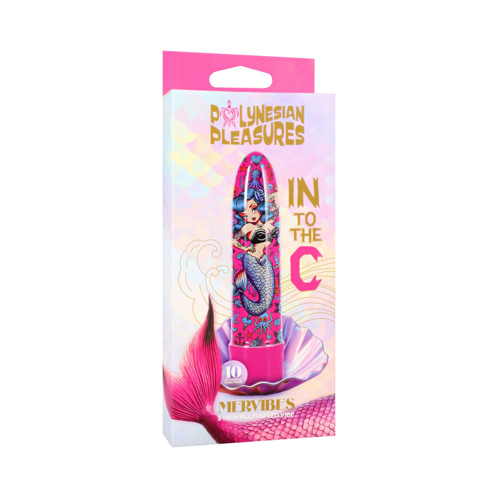 DOC JOHNSON - INTO THE C MERVIBES 5 IN. VIBE PINK